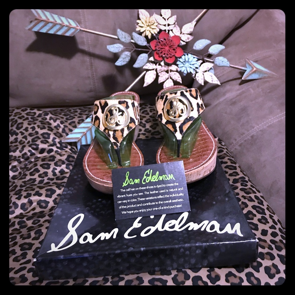 **RARE** Sam Edelman Ruth Leopard wedge